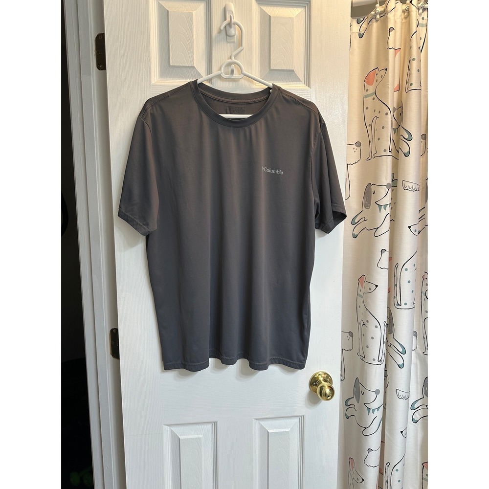 Columbia Mens Omni-Wick Performance T-Shirt Gray XL AO1419 Short Sleeve - Picture 2 of 4